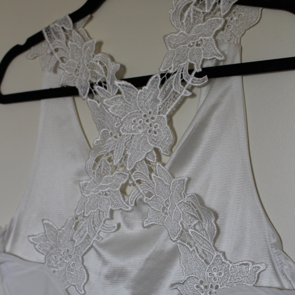 Open Back White Dress/Shirt